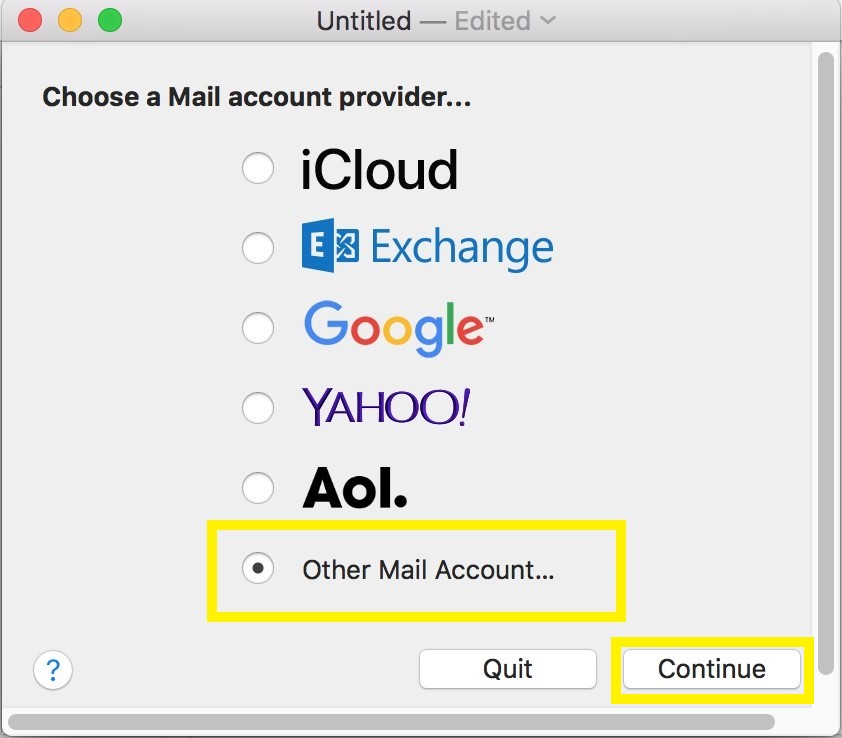 other mail account